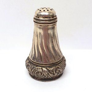 Antique Salt Pepper Shaker Rogers & Bro Triple Plate Silverplate 3"
